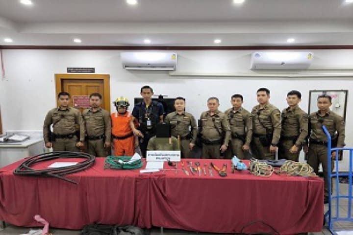 รฟฟท. เพิ่มมาตรการเชิงรุก จับผู้ต้องสงสัยลักลอบตัดสายไฟรถไฟฟ้าชานเมืองสายสีแดง