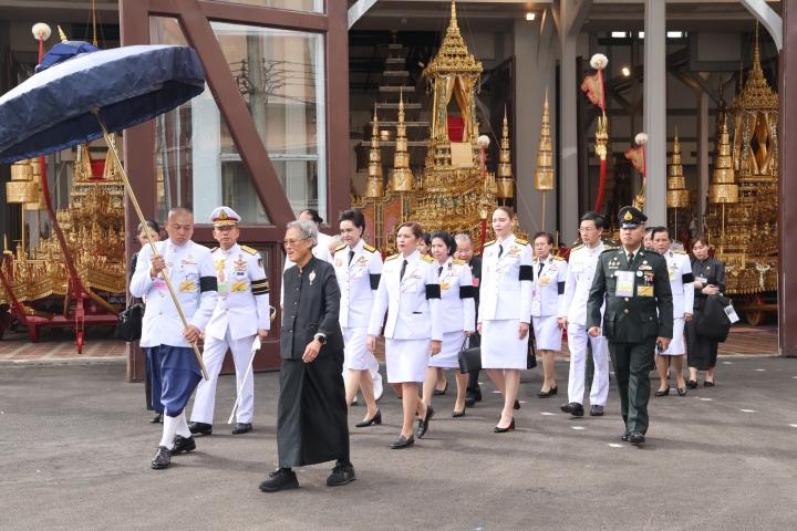 กรมสมเด็จพระเทพรัตนราชสุดาฯ เสด็จพระราชดำเนิน ไปในพิธีบวงสรวงการอัญเชิญราชรถ และพระยานมาศ